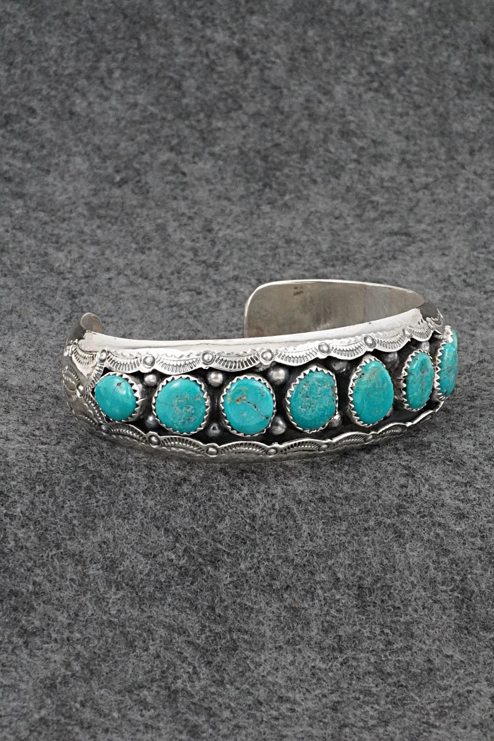 Turquoise & Sterling Silver Bracelet - Wilbert Muskett Sr.