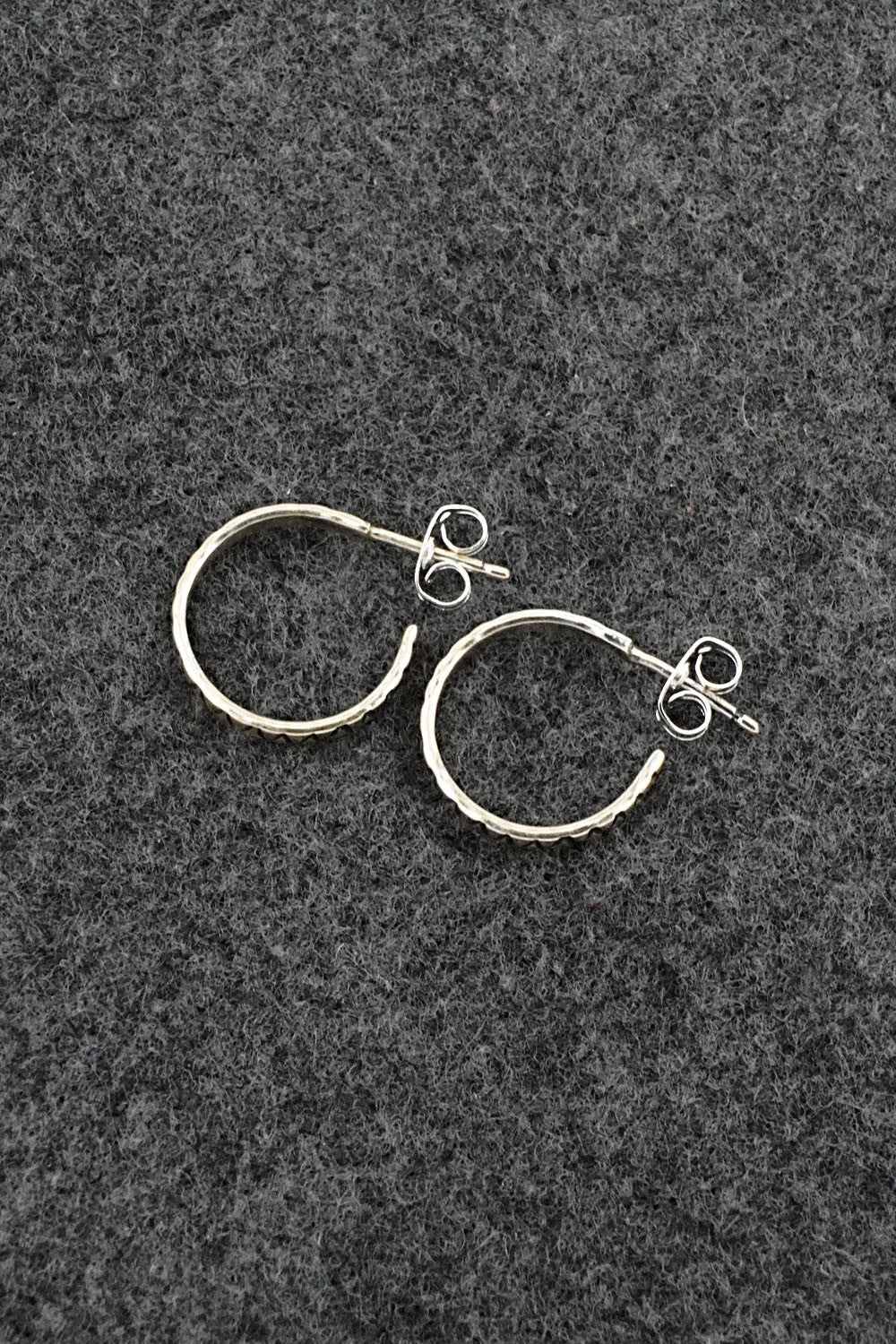 Sterling Silver Hoop Earrings - Elaine Tahe