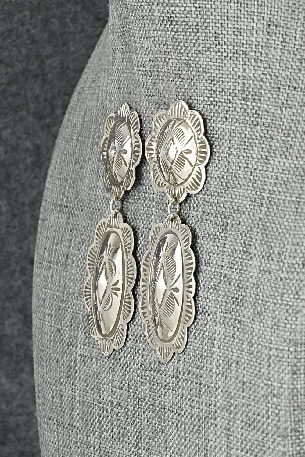 Sterling Silver Earrings - Bertha Begay