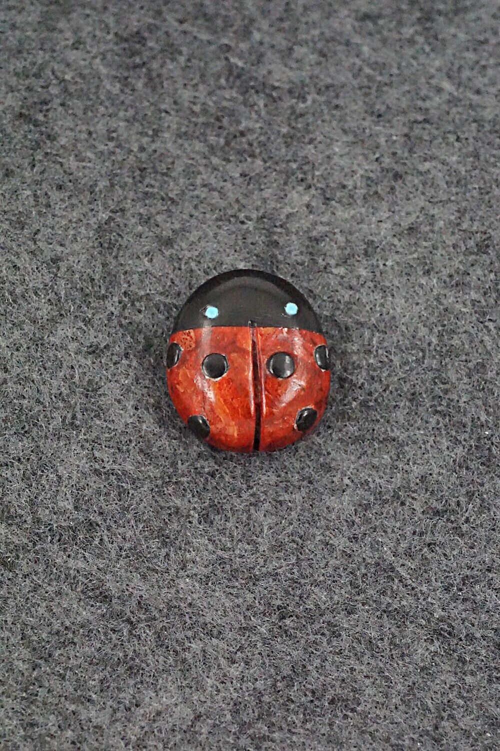 Ladybug Zuni Fetish Carving - Reynold Lunasee