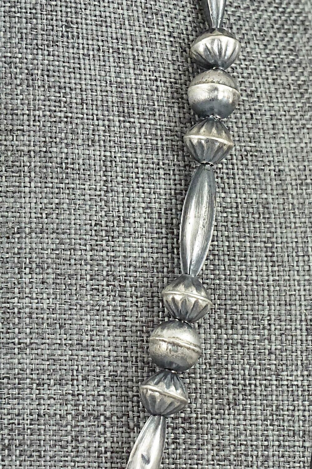 Sterling Silver Navajo Pearl Necklace 18" - Vintage