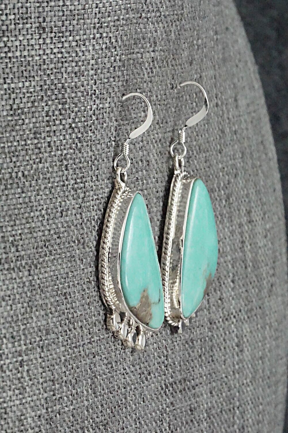 Turquoise & Sterling Silver Earrings - Sharon McCarthy