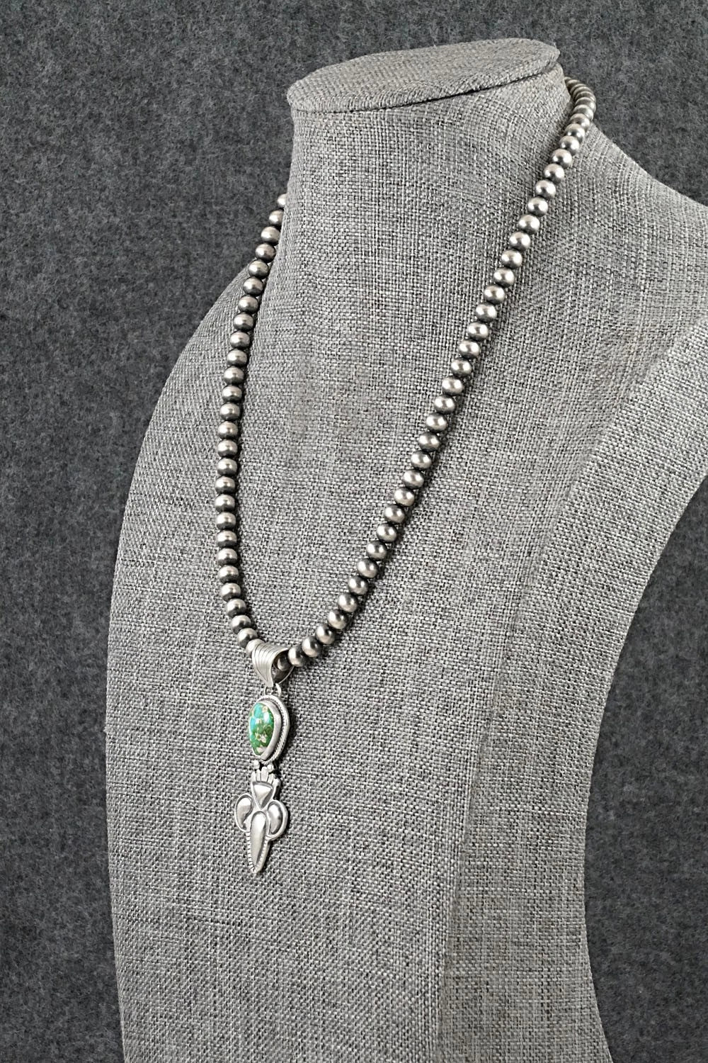 Turquoise & Sterling Silver Necklace - Gary Shorty