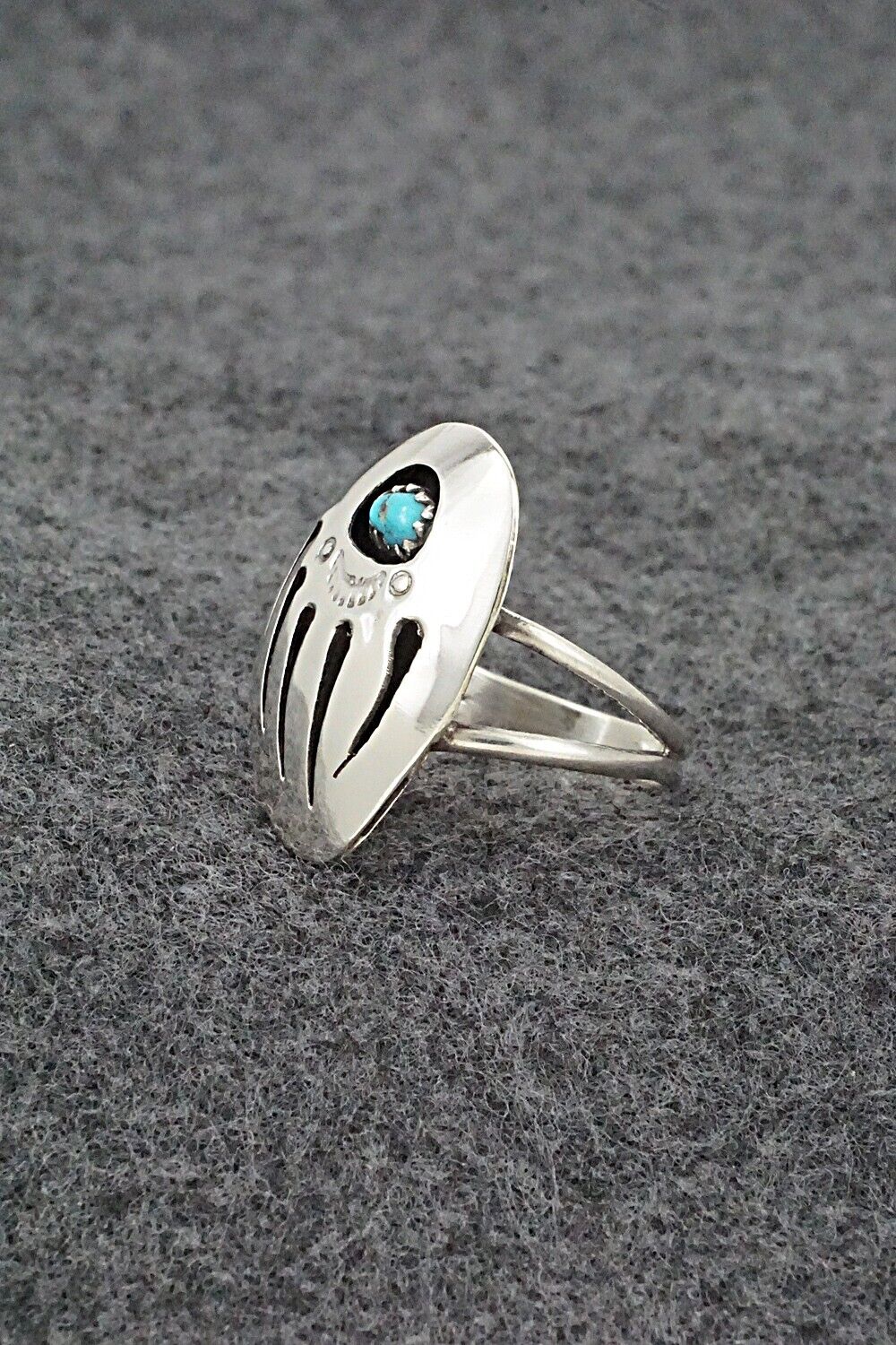 Turquoise & Sterling Silver Ring - Ervin Begay - Size 9