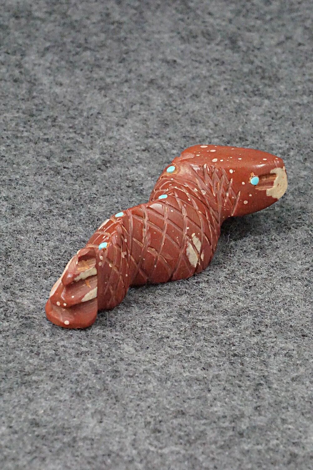 Snake Zuni Fetish Carving - Gilbert Lonjose