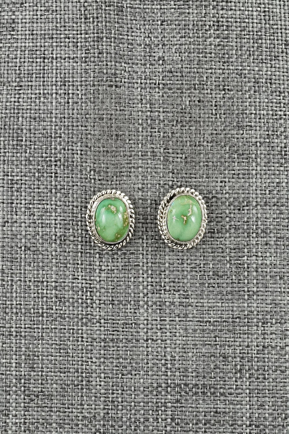 Turquoise & Sterling Silver Earrings - Eugene Gruber