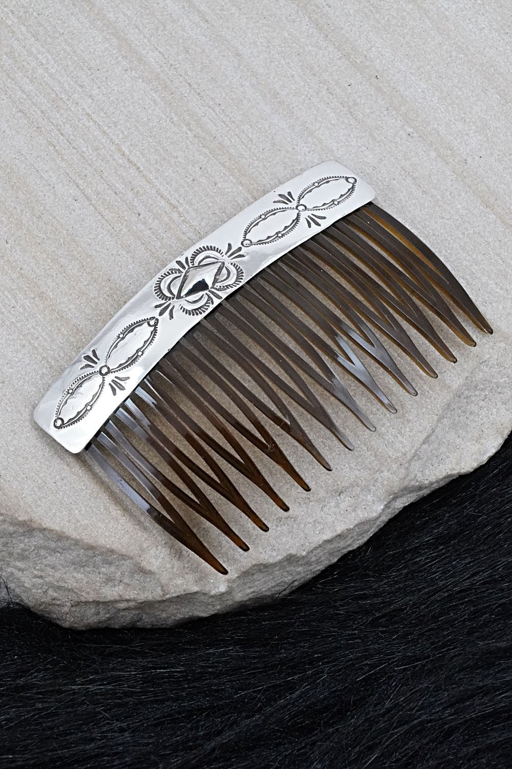 Sterling Silver Hair Combs - Bertha Begay
