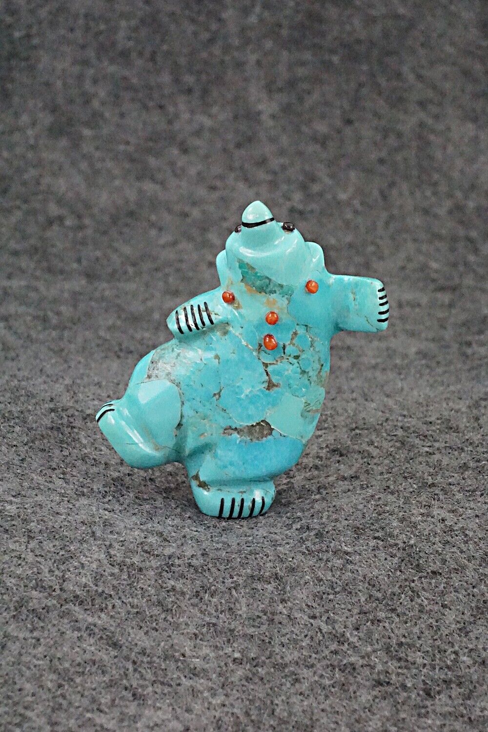 Dancing Bear Zuni Fetish Carving - Claudia Peina