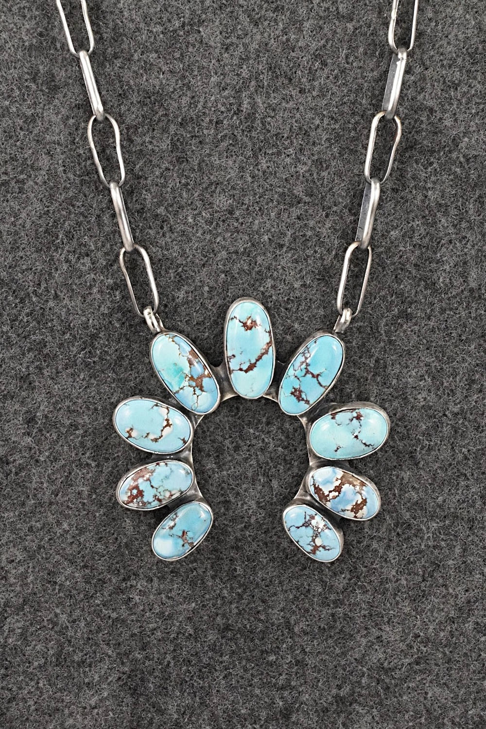 Turquoise & Sterling Silver Necklace - Darrin Livingston
