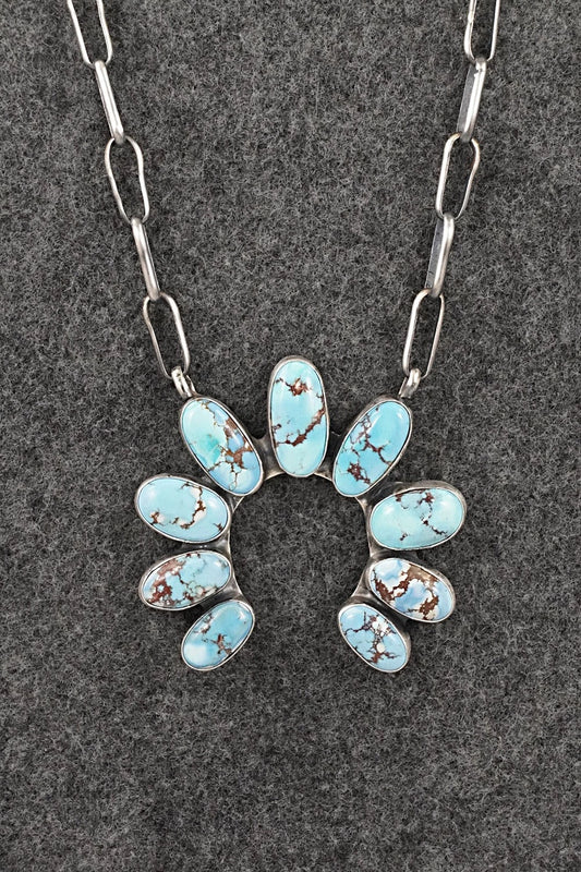 Turquoise & Sterling Silver Necklace - Darrin Livingston