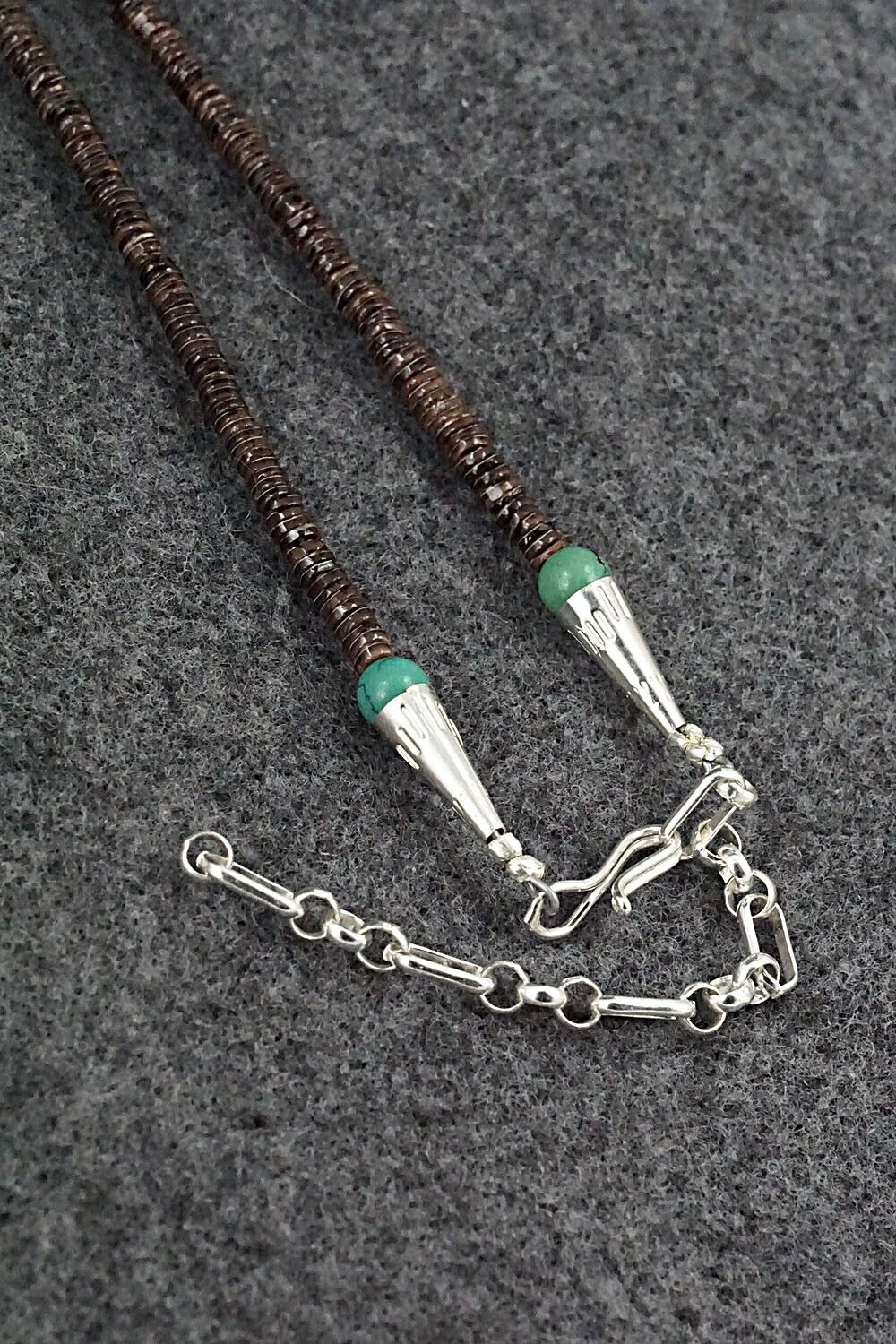 Multi-Stone and Sterling Silver Necklace - Helen Tsosie