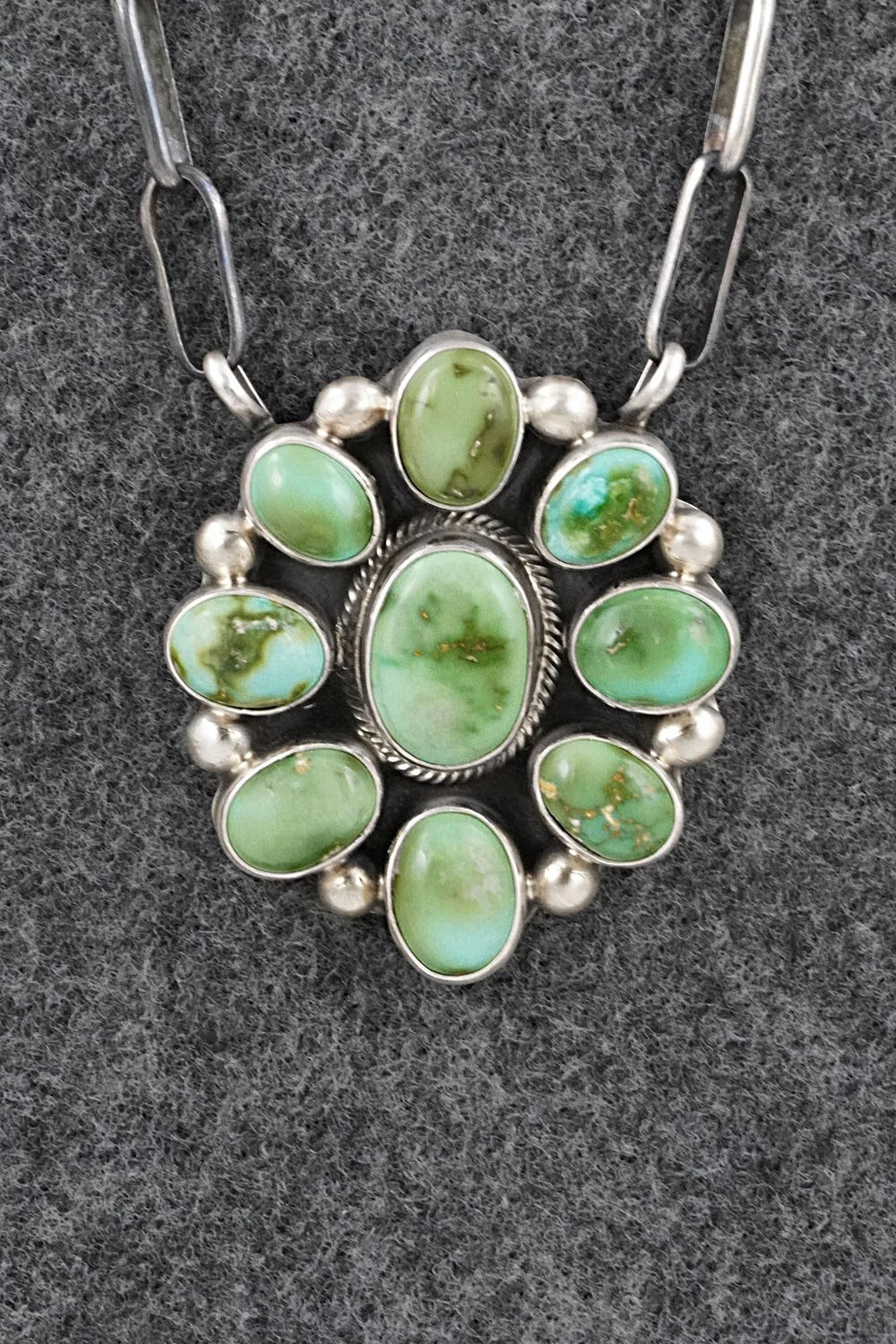 Turquoise & Sterling Silver Necklace - Kathleen Livingston