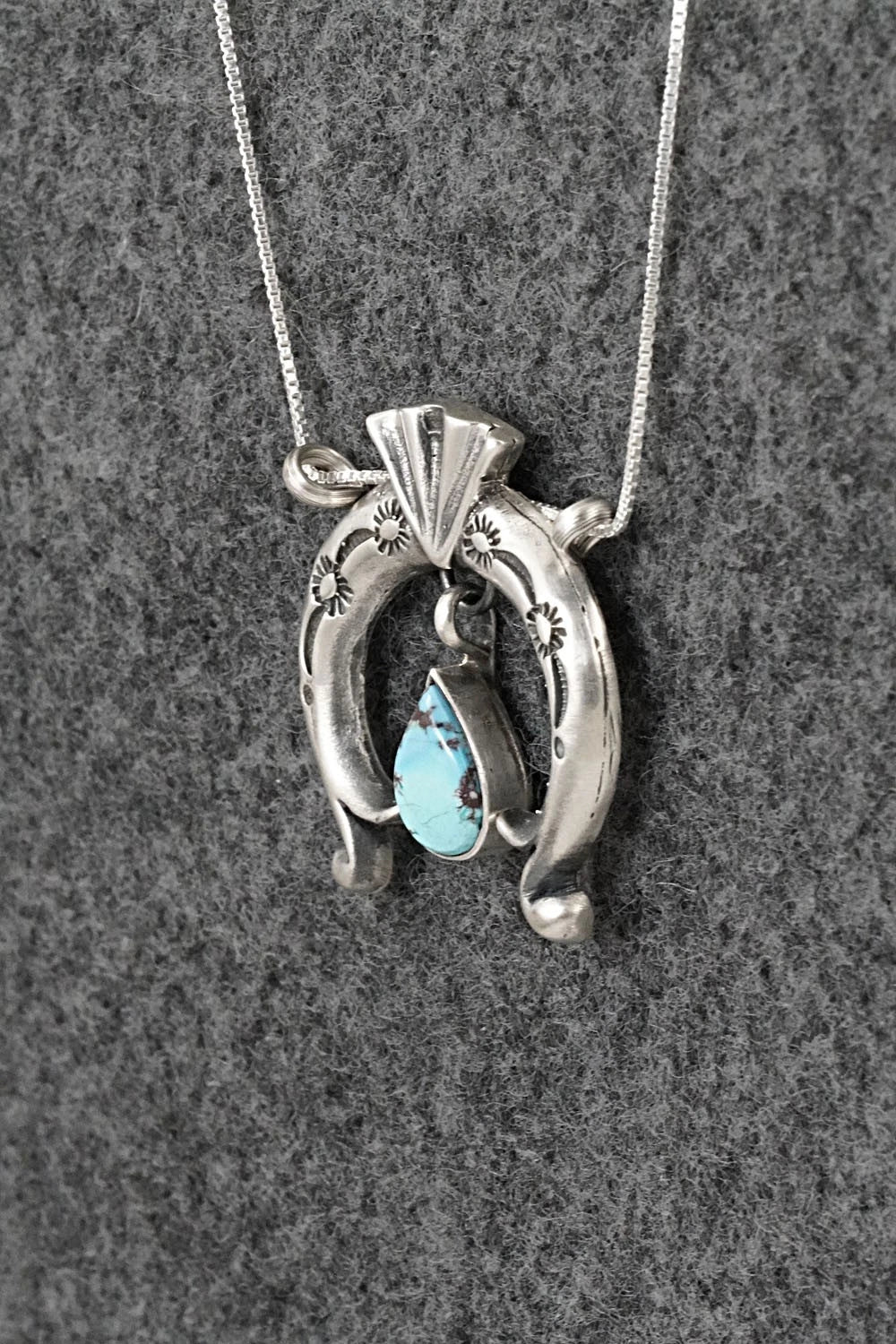 Turquoise & Sterling Silver Necklace - Gary Shorty