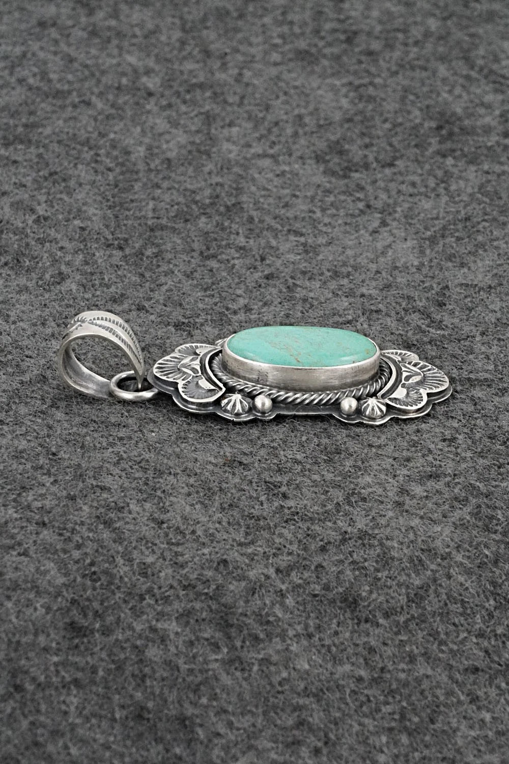 Turquoise & Sterling Silver Pendant - Randy Boyd