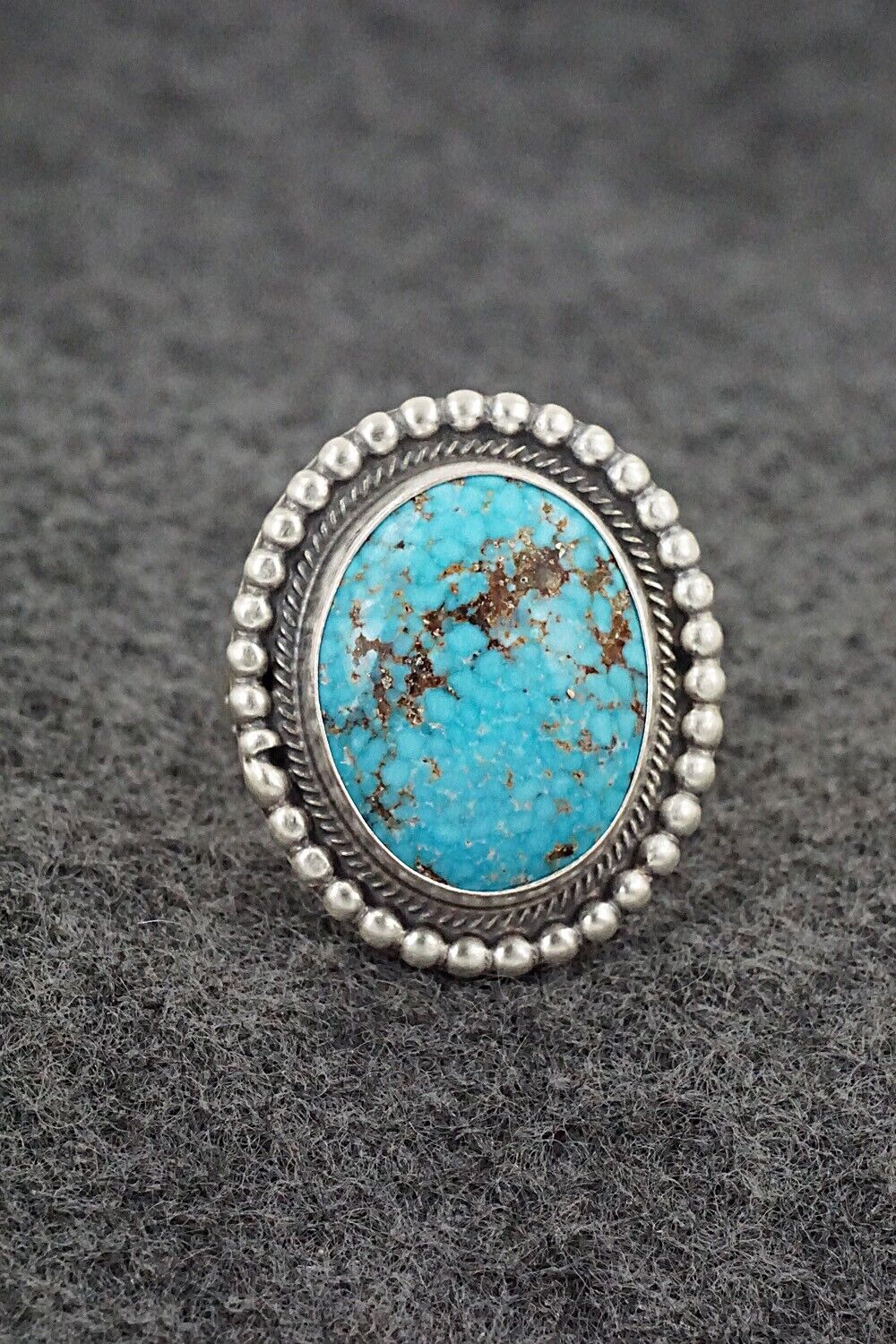 Turquoise & Sterling Silver Ring - Marita Benally - Size 9