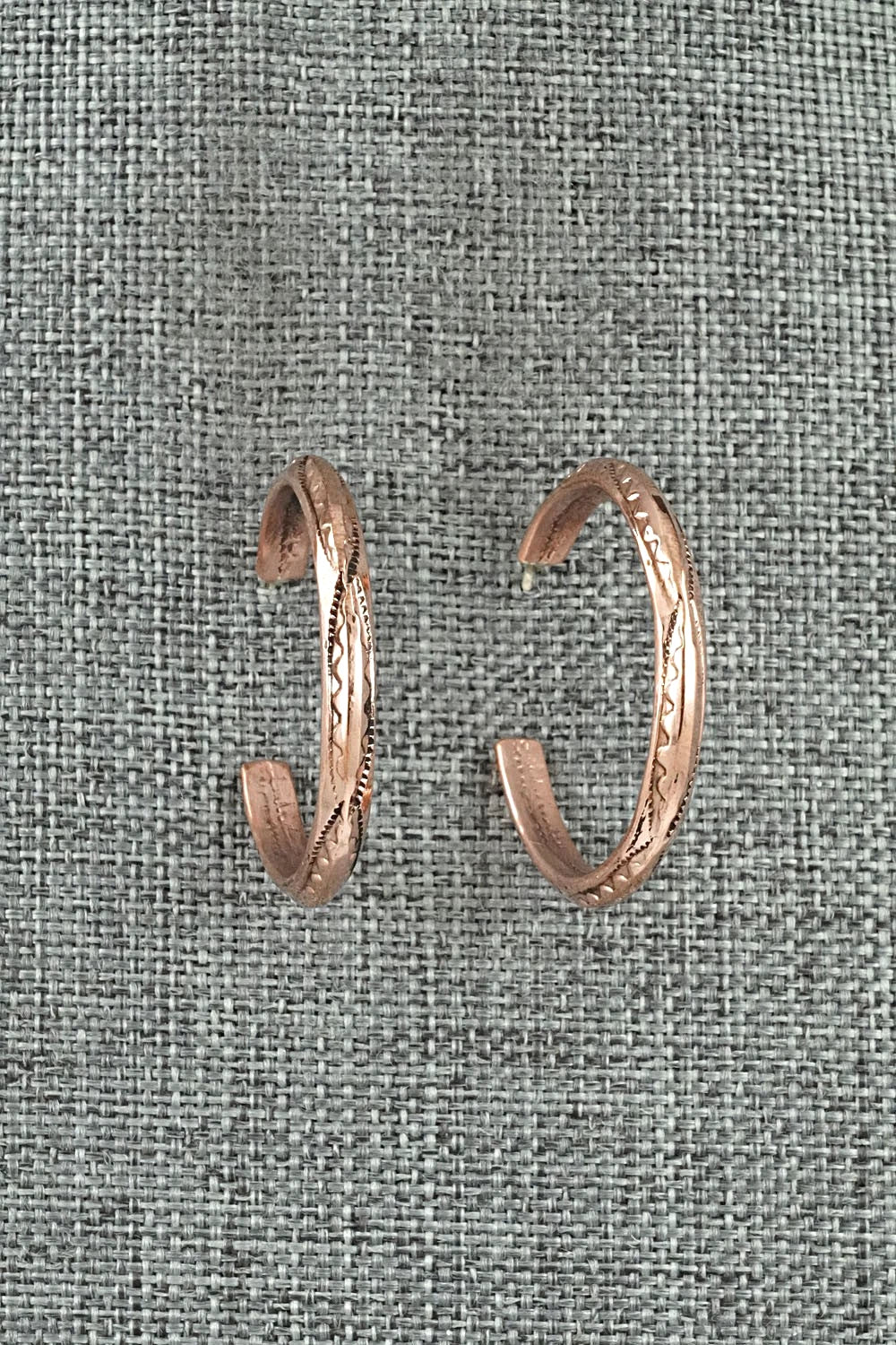 Copper Hoop Earrings - Elaine Tahe