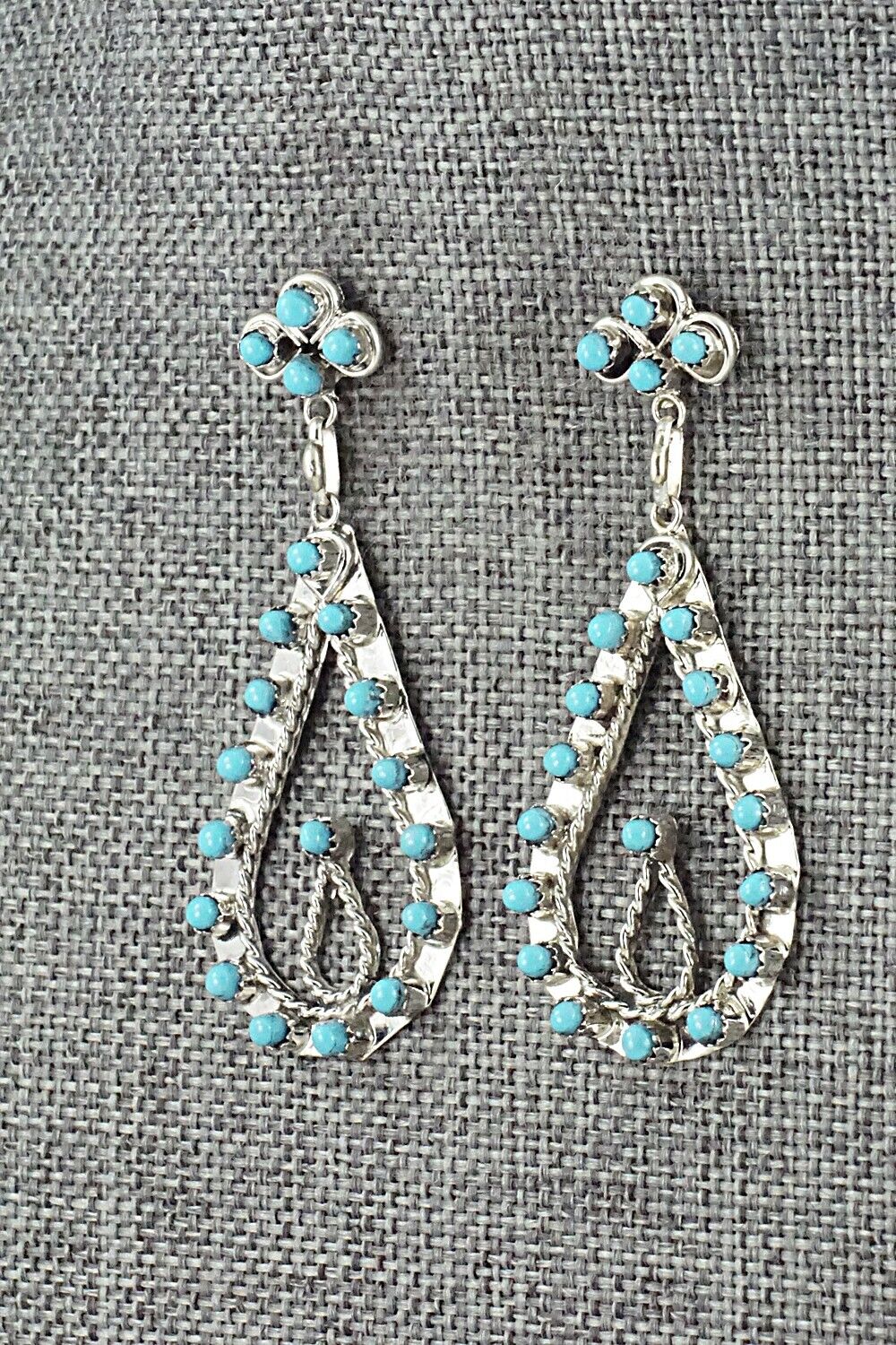 Turquoise & Sterling Silver Earrings - Wayne Johnson