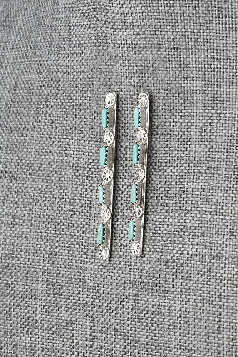 Turquoise & Sterling Silver Earrings - Murray Hannaweeka