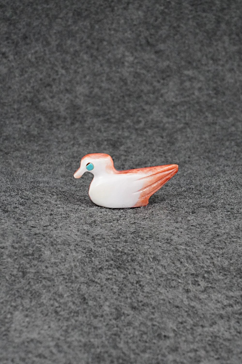 Duck Zuni Fetish Carving - Ronnie Lunasee