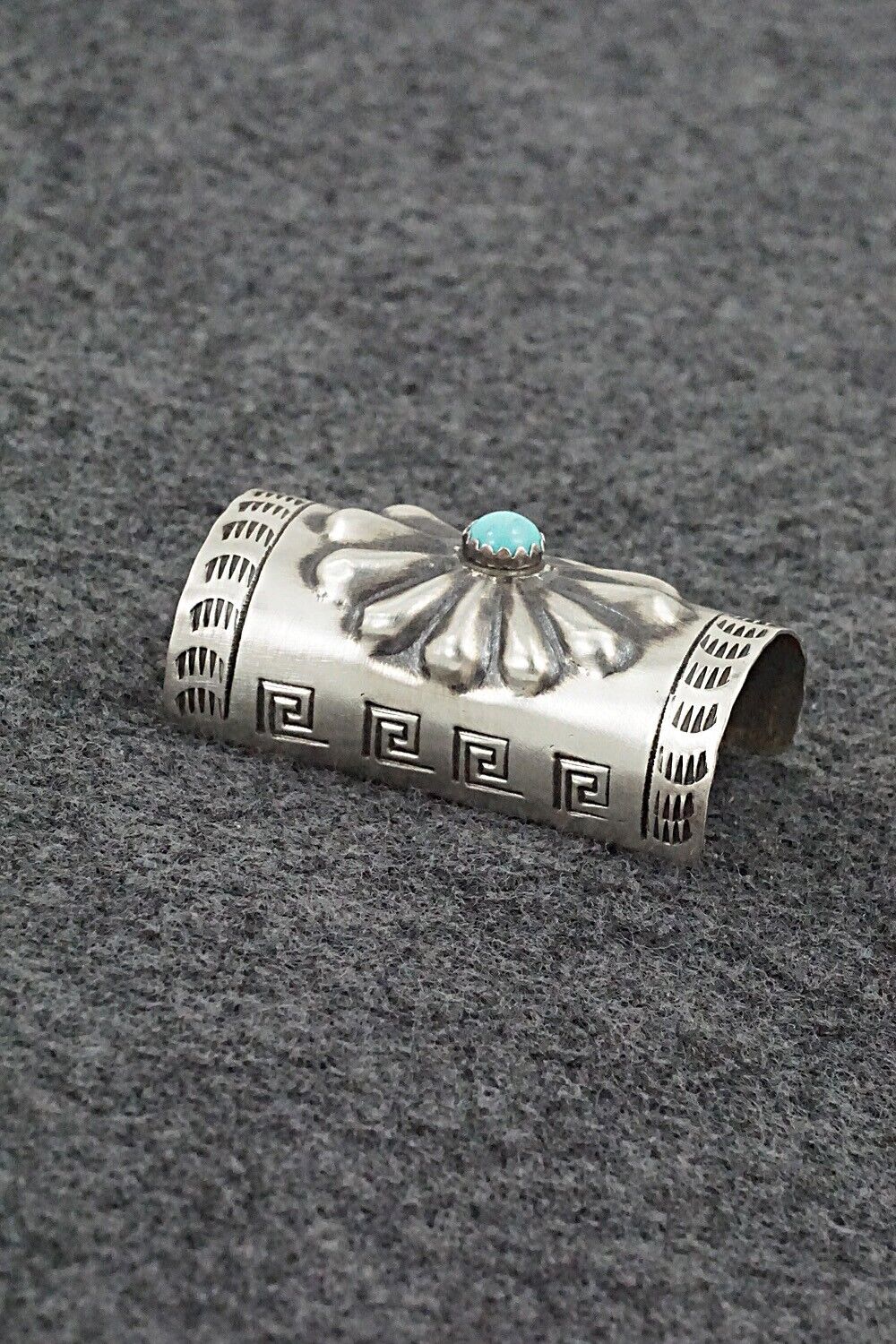 Turquoise & Sterling Silver Hair Pin - Arlene Soce