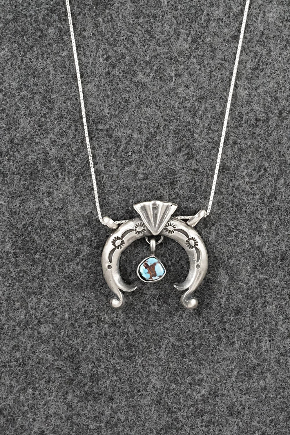 Turquoise & Sterling Silver Necklace - Gary Shorty