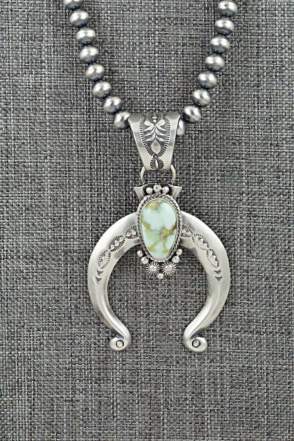 Variscite & Sterling Silver Necklace - Paige Gordon