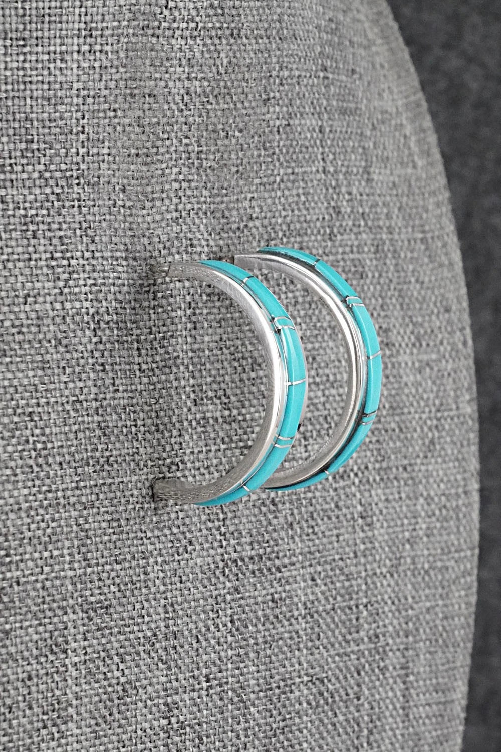 Turquoise & Sterling Silver Earrings - Wilbert Muskett Jr.