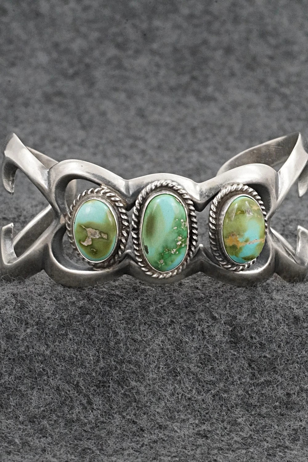 Turquoise & Sterling Silver Bracelet - Eugene Gruber