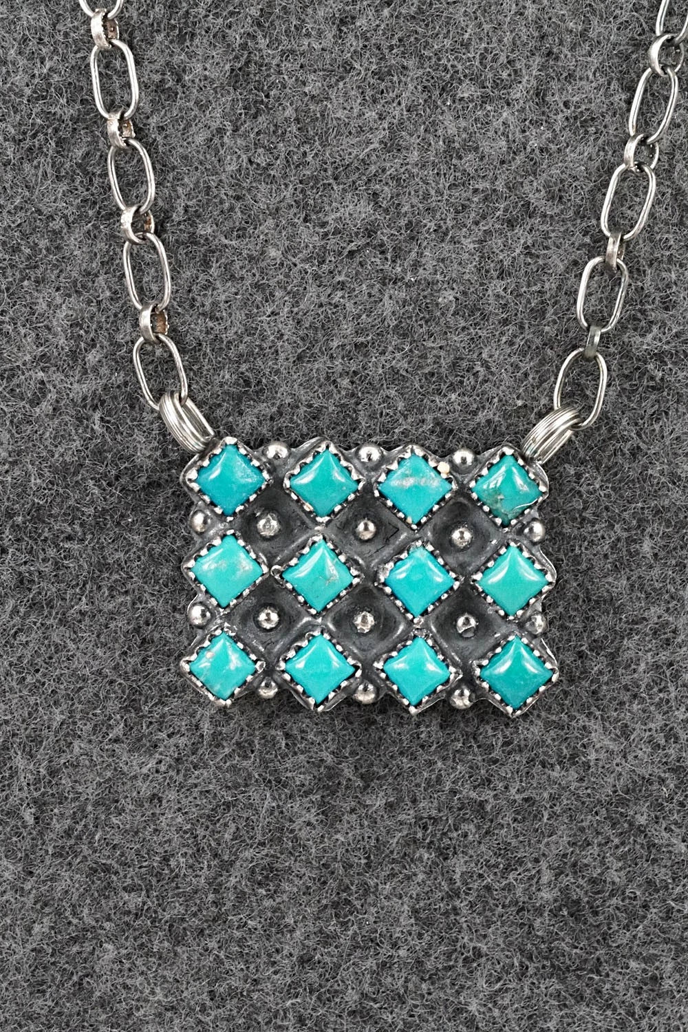 Turquoise & Sterling Silver Necklace - Melissa Anderson