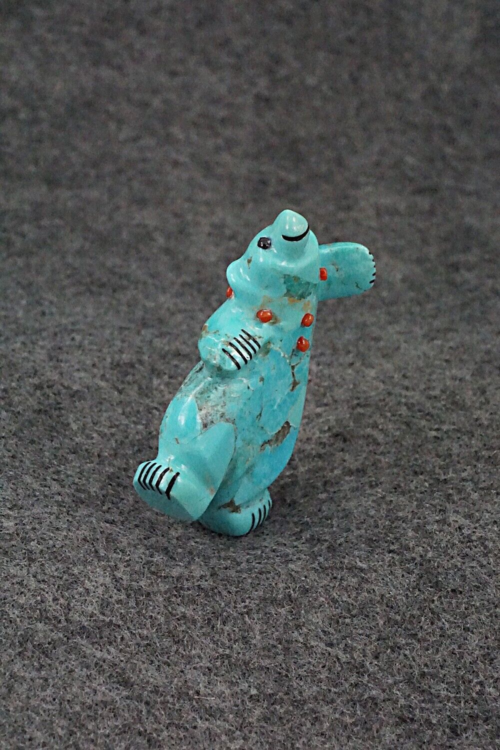 Dancing Bear Zuni Fetish Carving - Claudia Peina