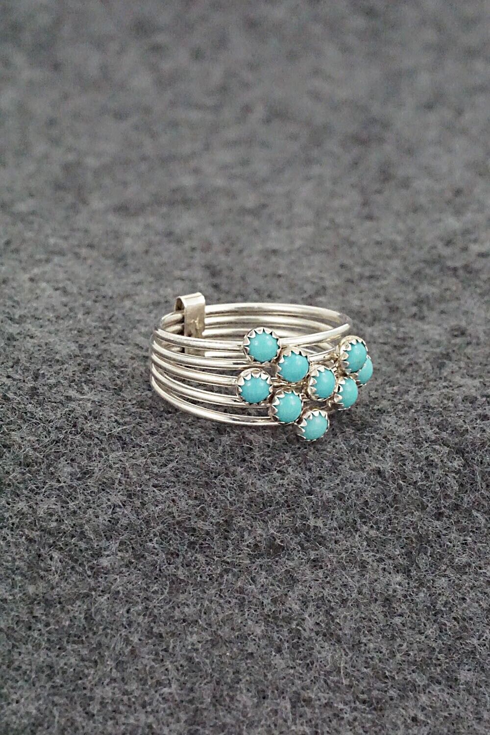 Turquoise & Sterling Silver Ring - Dorothy Yazzie - Size 4.5