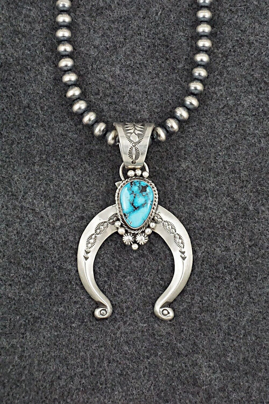 Turquoise & Sterling Silver Necklace - Samuel Yellowhair