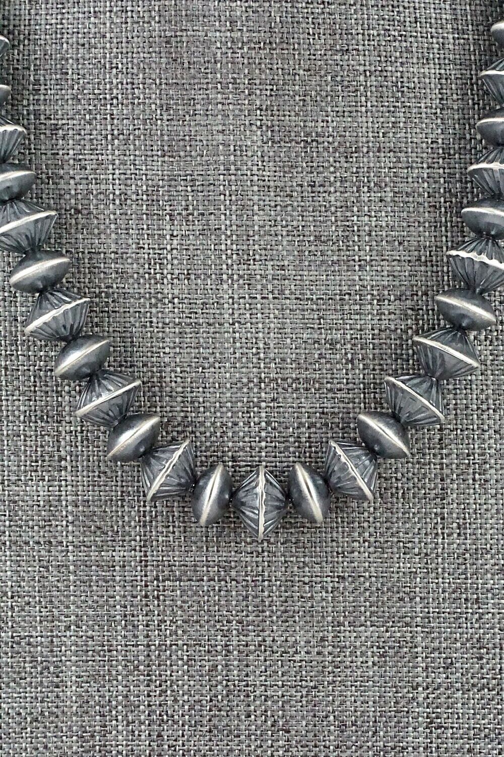 Sterling Silver Navajo Pearl Necklace 18" - Preston Haley