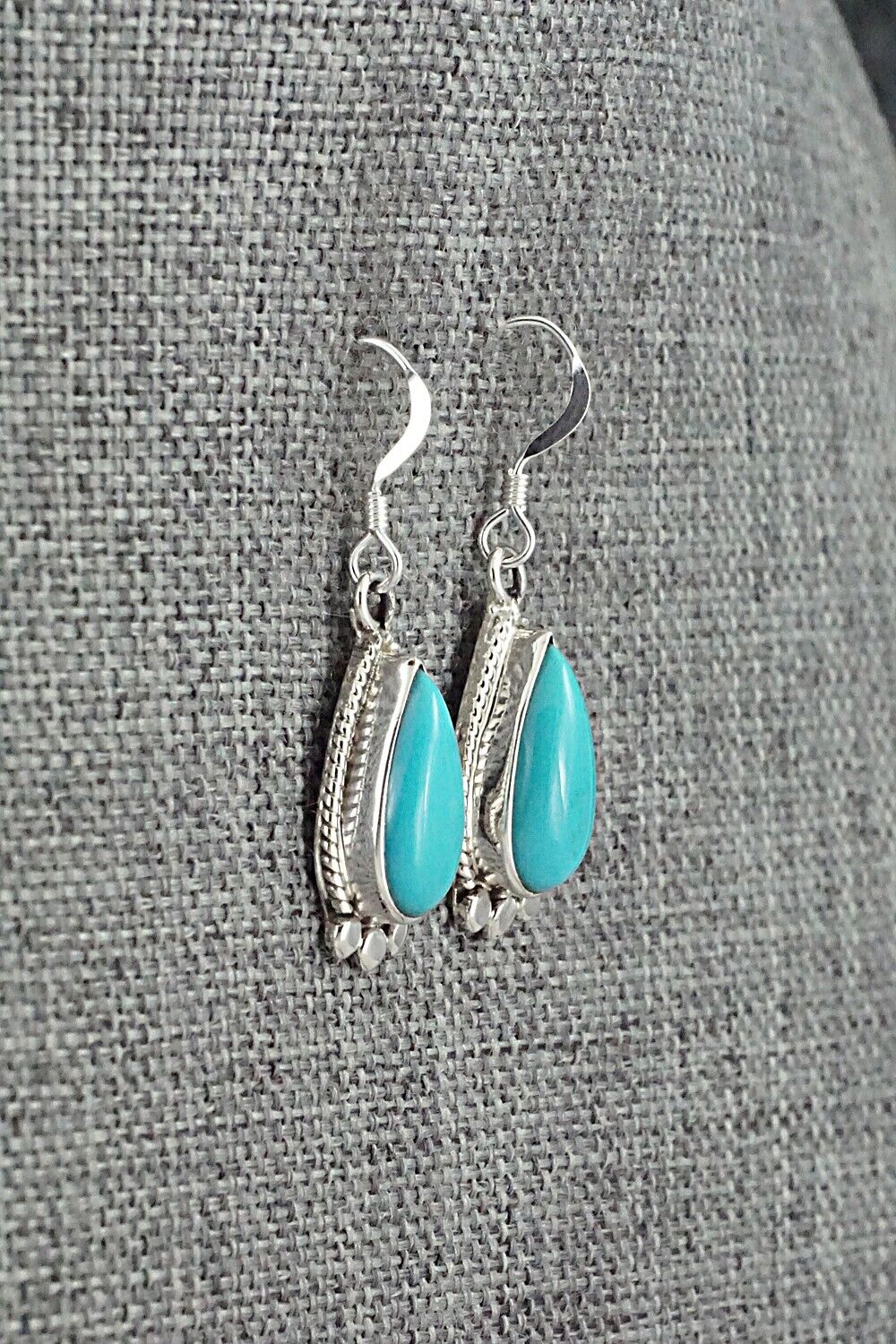 Turquoise and Sterling Silver Earrings - Sharon McCarthy