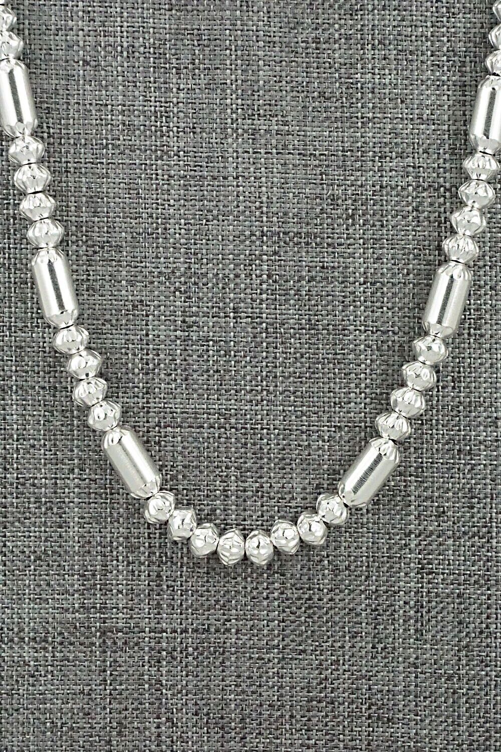Sterling Silver Navajo Pearl Necklace 20" - Tashina Haley