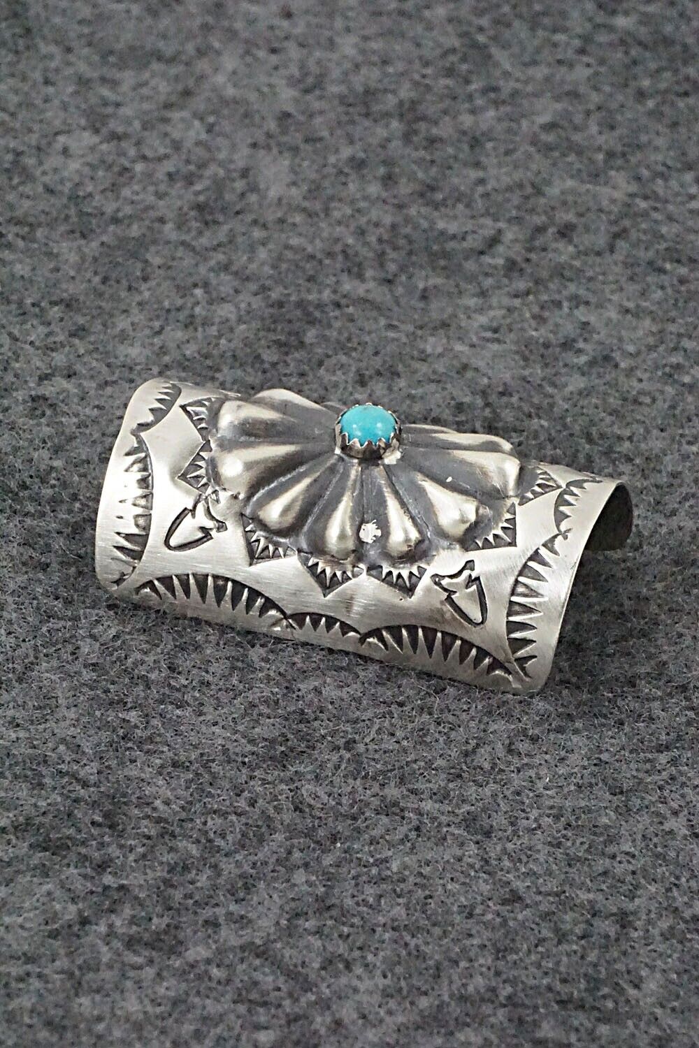 Turquoise & Sterling Silver Hair Pin - Arlene Soce