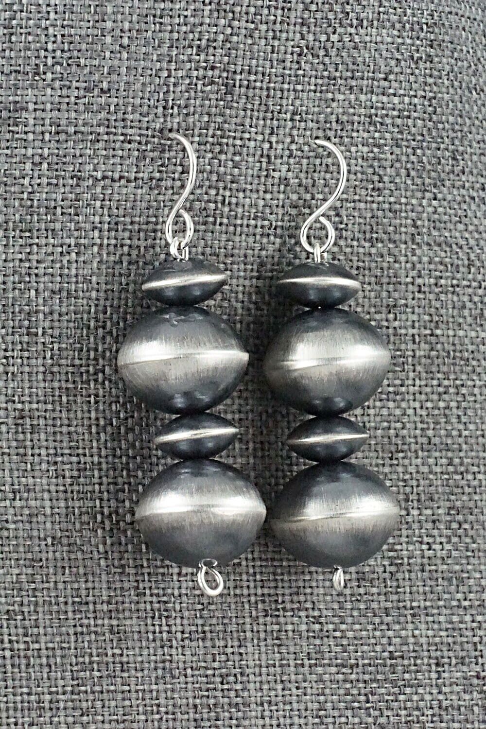 Sterling Silver Navajo Pearl Earrings - Tonisha Haley