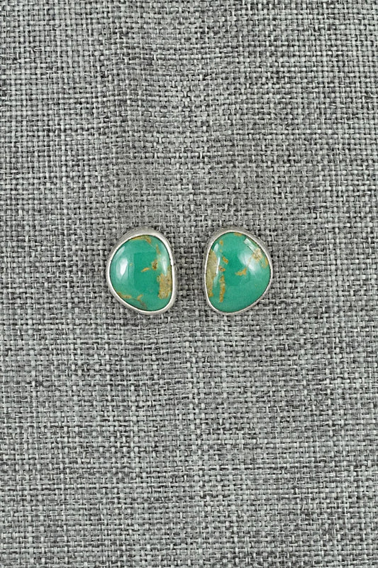 Turquoise & Sterling Silver Earrings - Rosemary Saunders