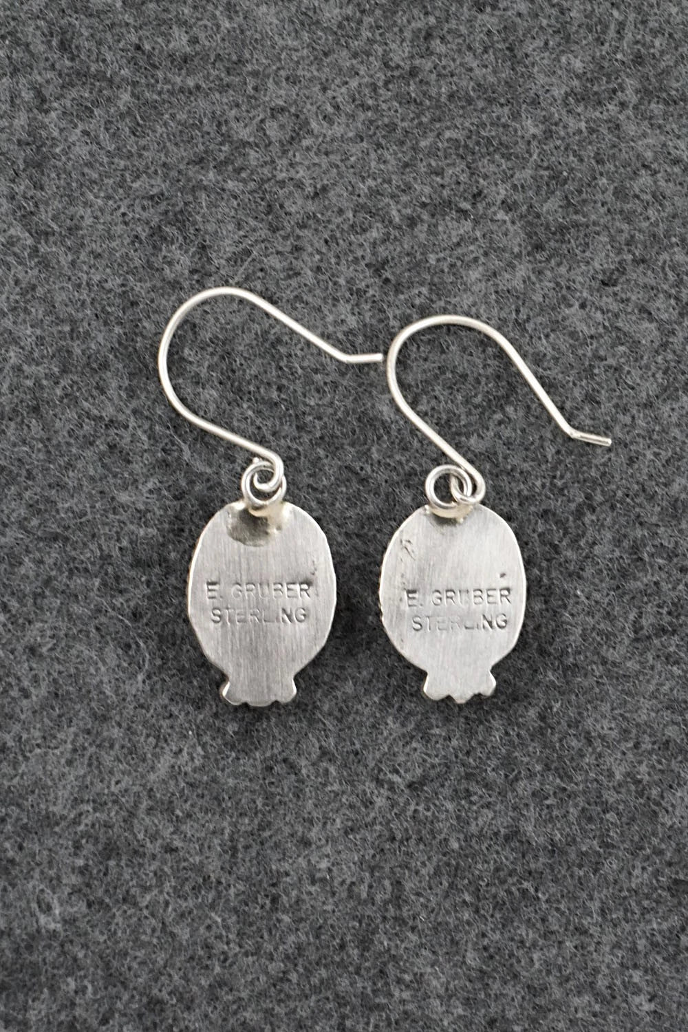 Turquoise & Sterling Silver Earrings - Eugene Gruber