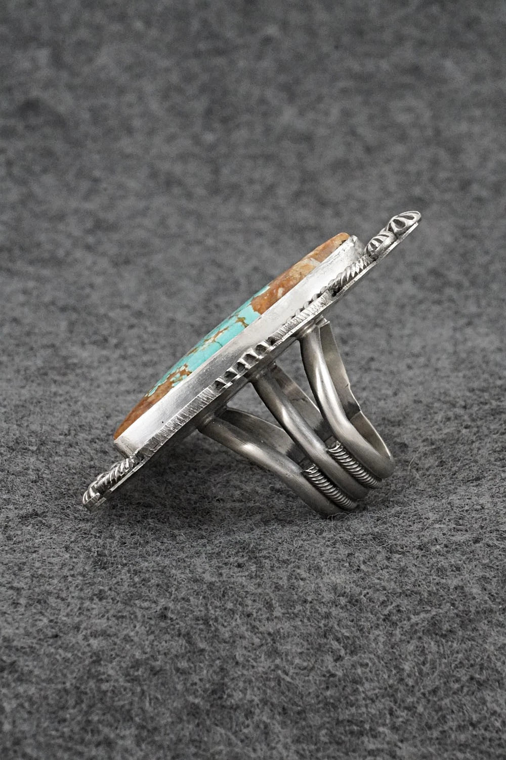 Turquoise & Sterling Silver Ring - Michael Calladitto - Size 9