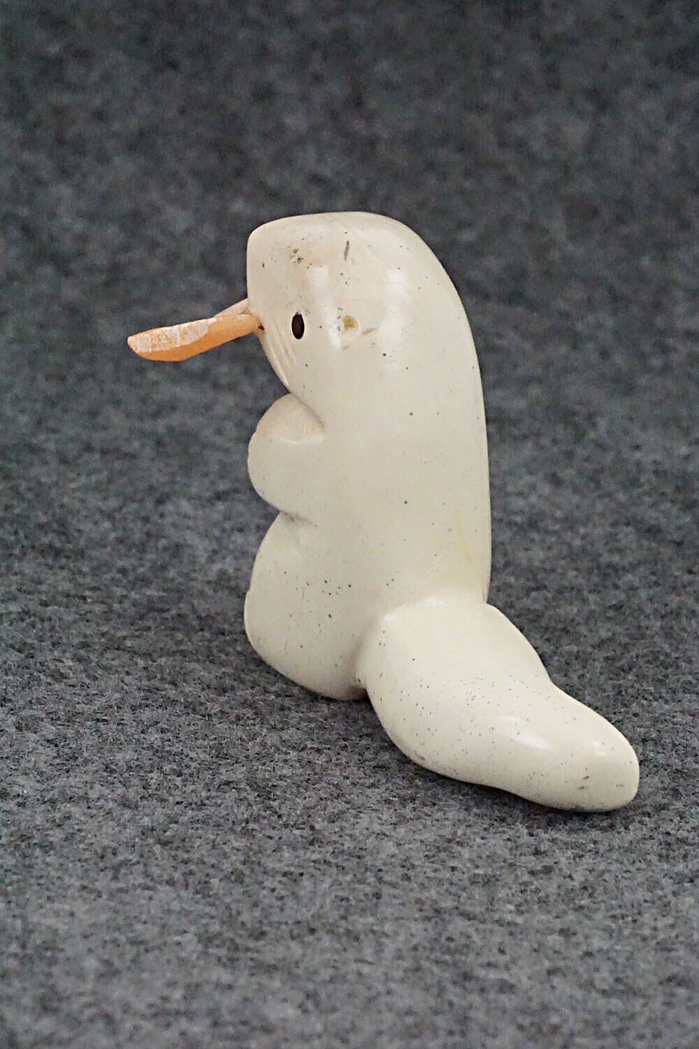Otter with Fish Zuni Fetish Carving - Justin Red Elk