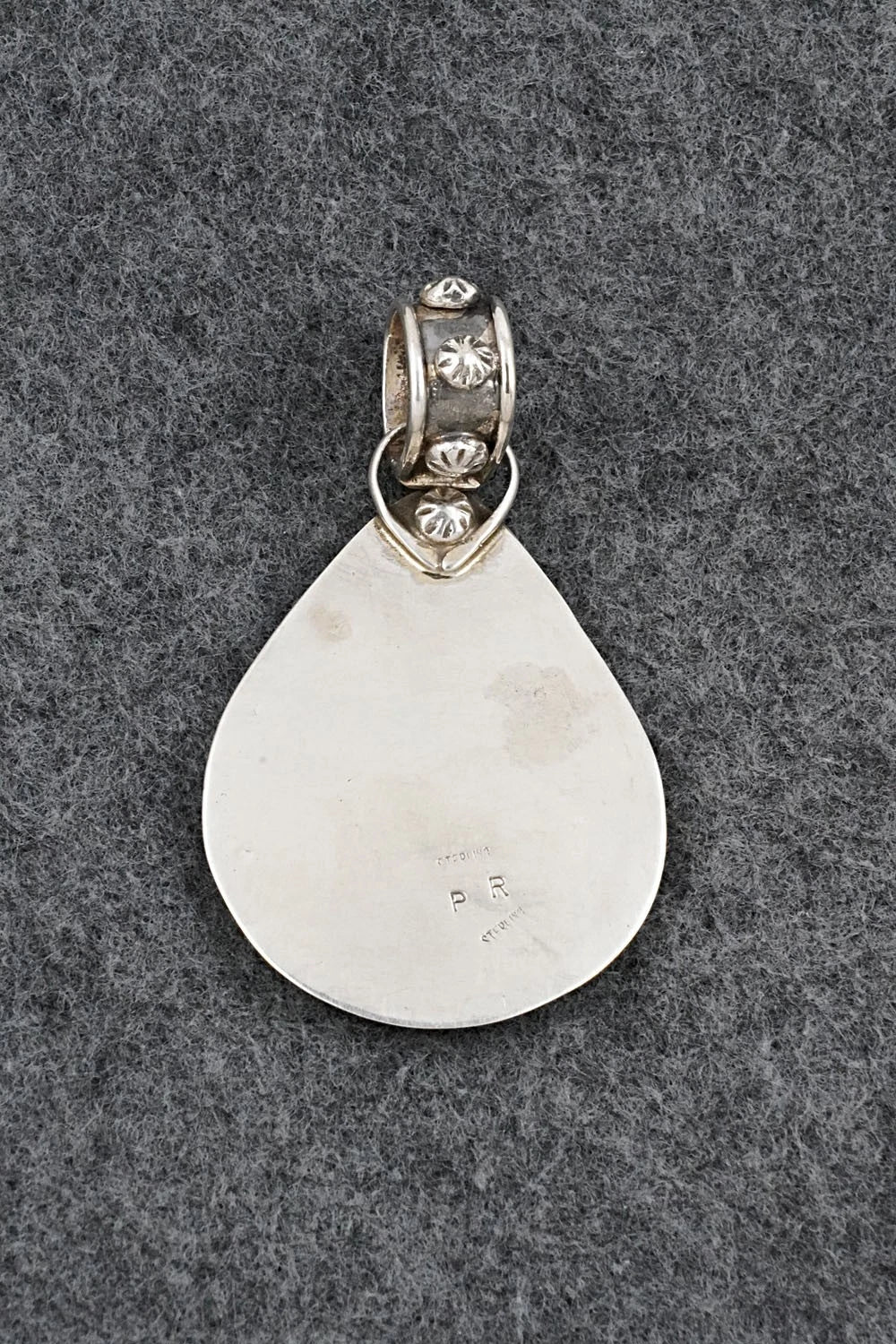 Turquoise & Sterling Silver Pendant - Priscilla Reeder