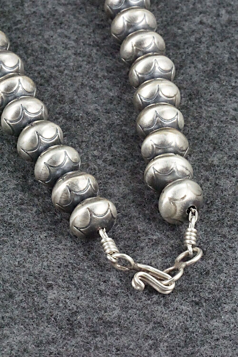 Sterling Silver Navajo Pearl Necklace - Bryannen Halwood