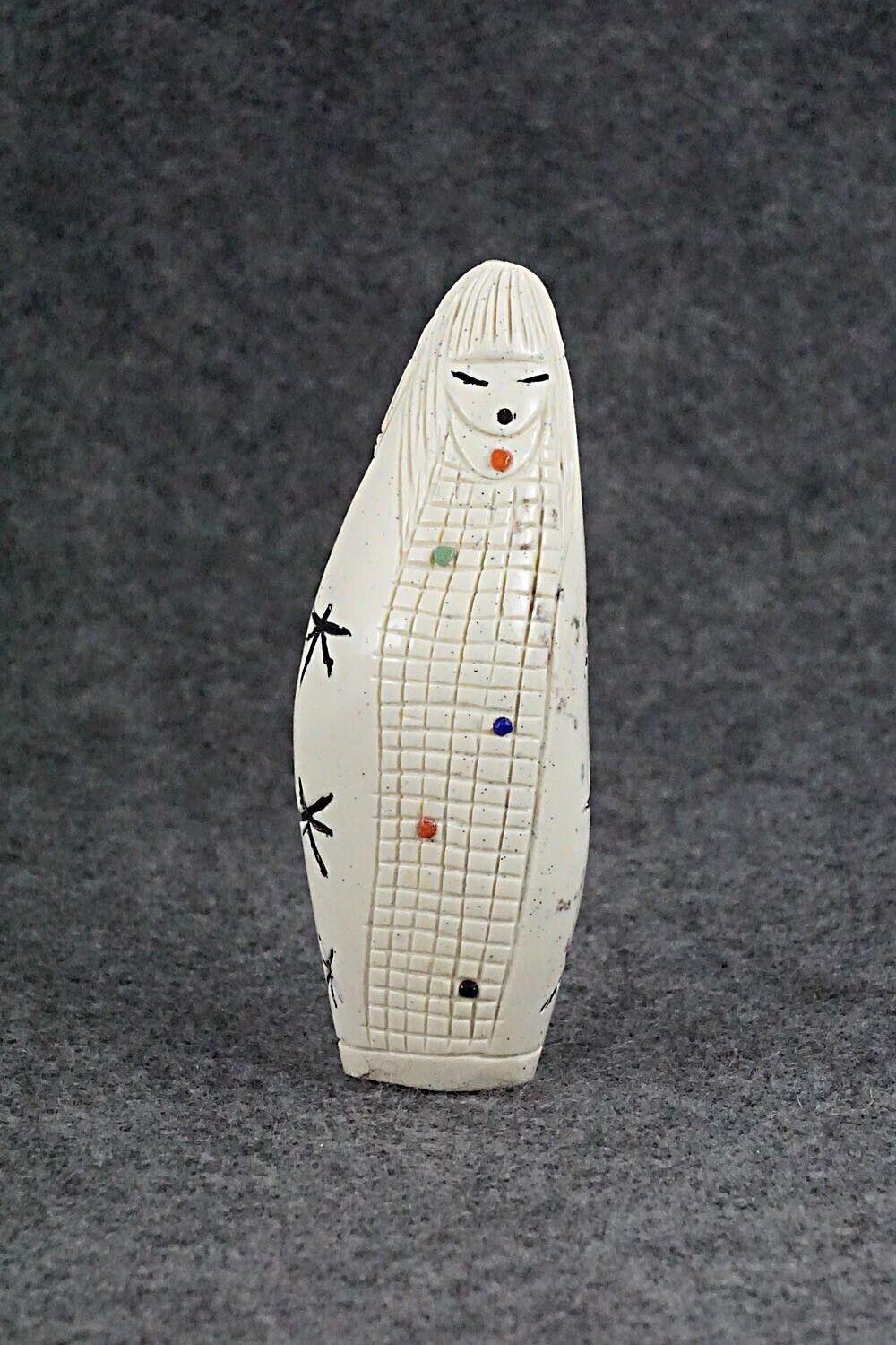 Corn Maiden Zuni Fetish Carving - Sandra Quandelacy