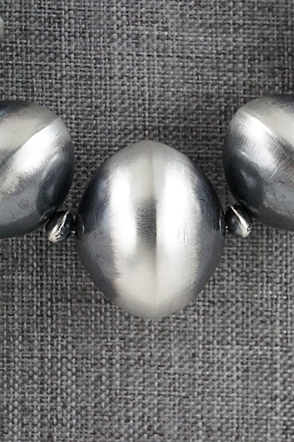 Sterling Silver Navajo Pearl Necklace 22" - Tonisha Haley