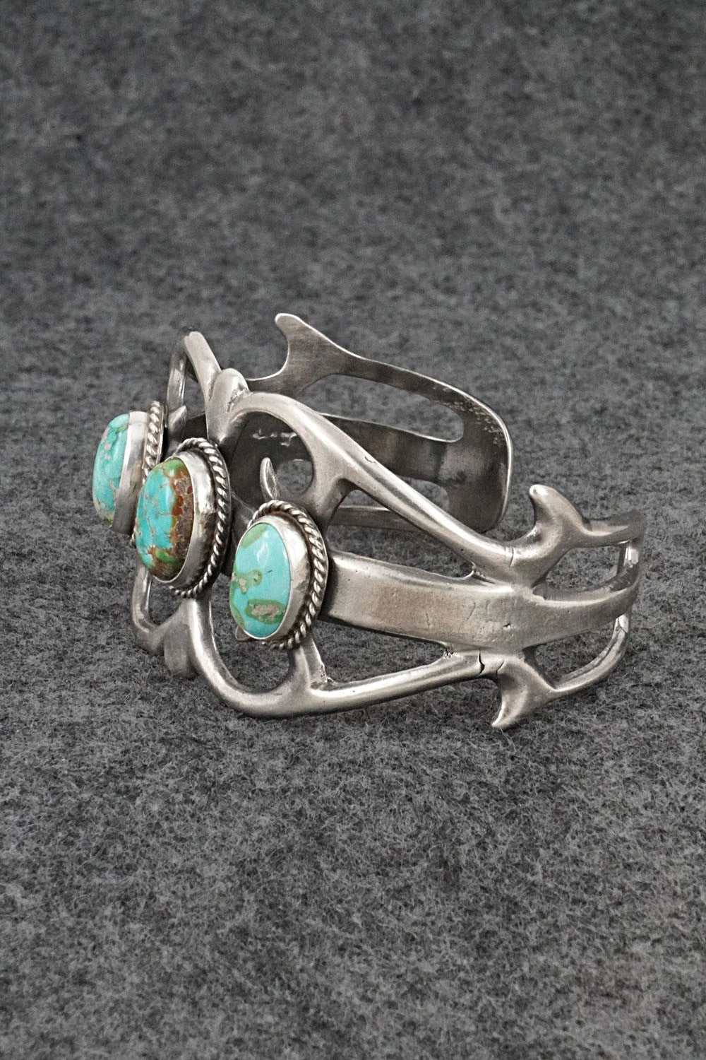 Turquoise & Sterling Silver Bracelet - Eugene Gruber