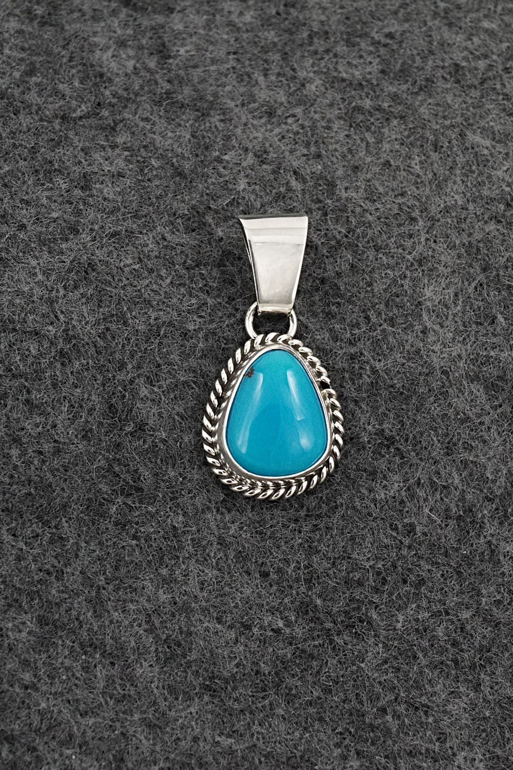 Turquoise & Sterling Silver Pendant - Rena Begay
