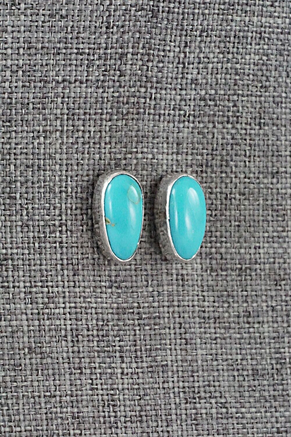 Turquoise & Sterling Silver Earrings - Marco Begaye