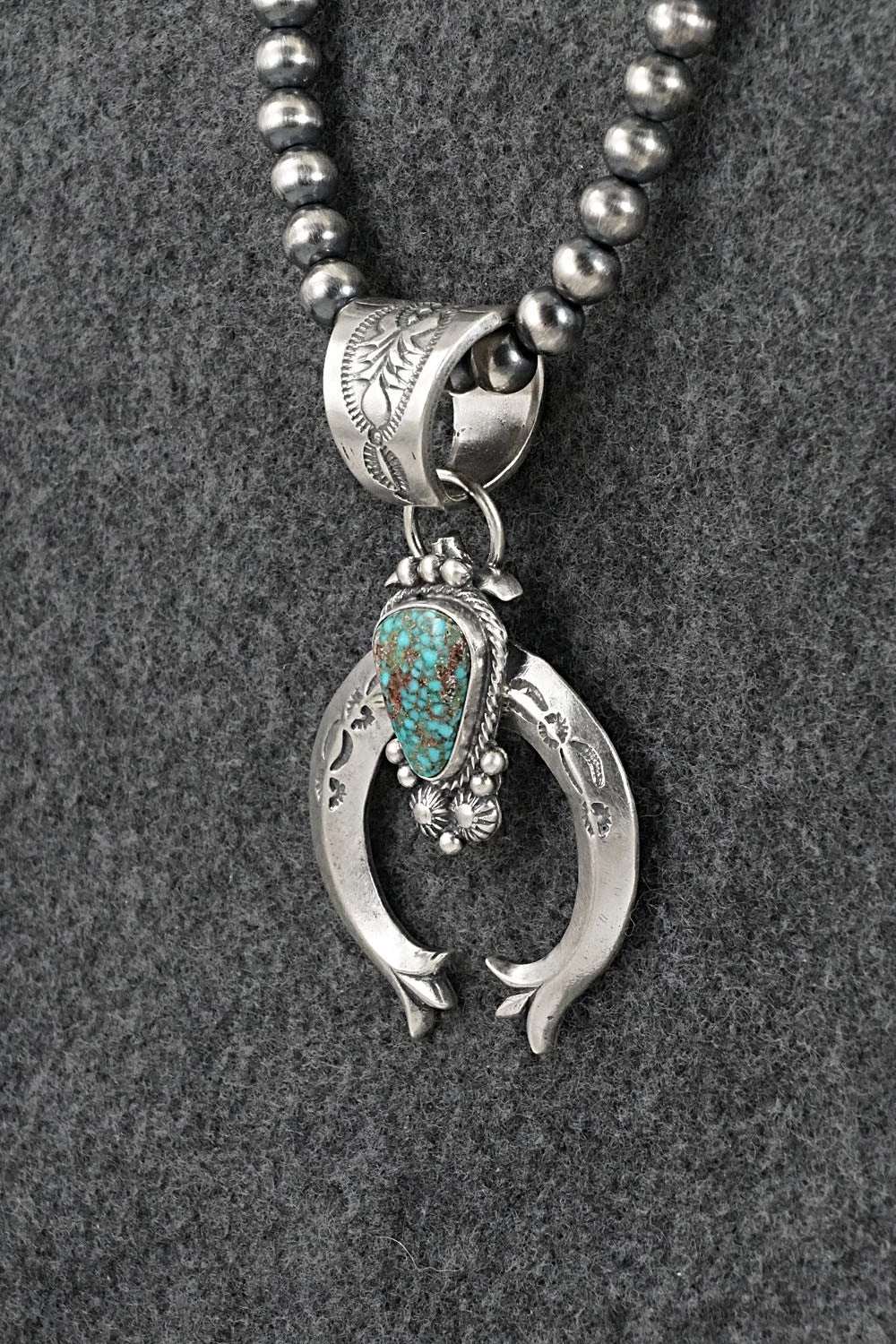 Turquoise & Sterling Silver Necklace - Samuel Yellowhair