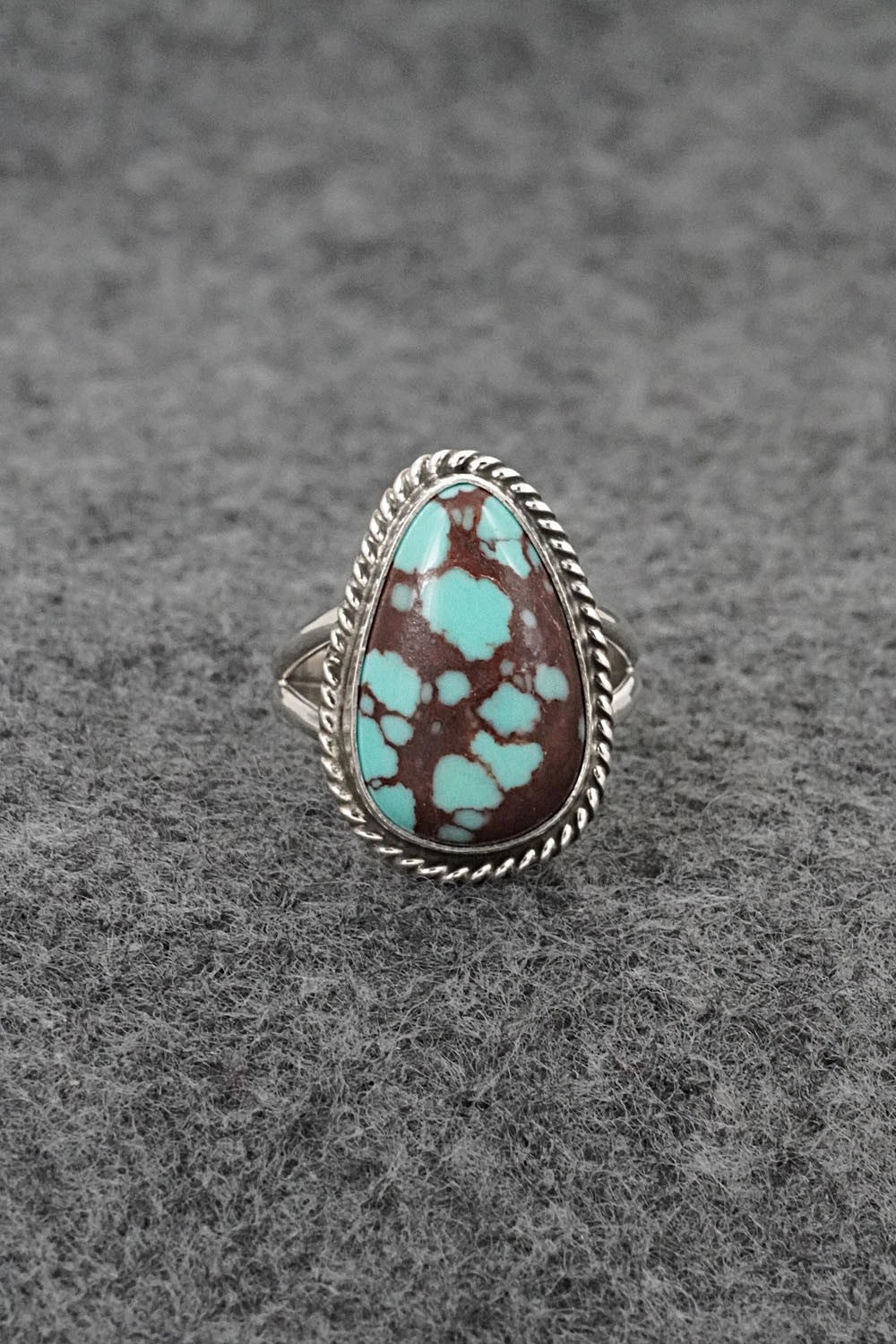 Turquoise & Sterling Silver Ring - Eugene Gruber - Size 5
